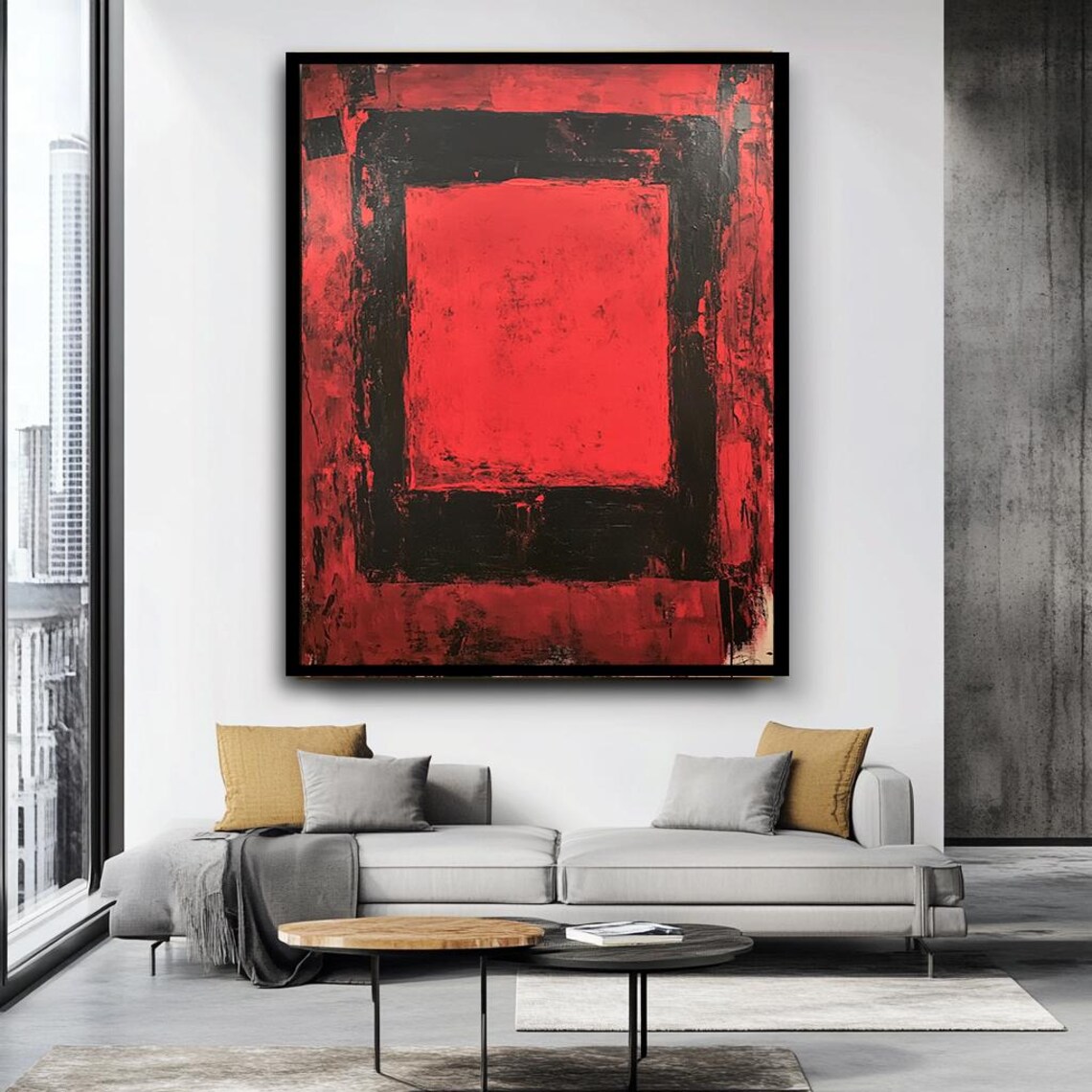 Mark Rothko Canvas Print Abstract Color Field Art Large Minimalist Wall Decormark Style