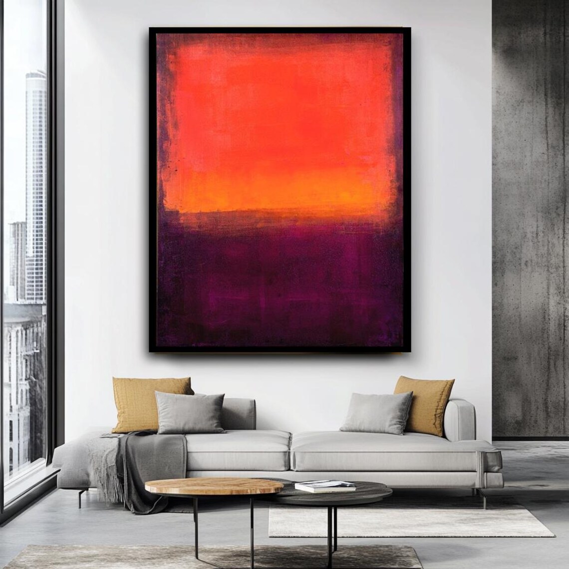 Rothko-Inspired Abstract Color Field Wall Art Print - Image 5