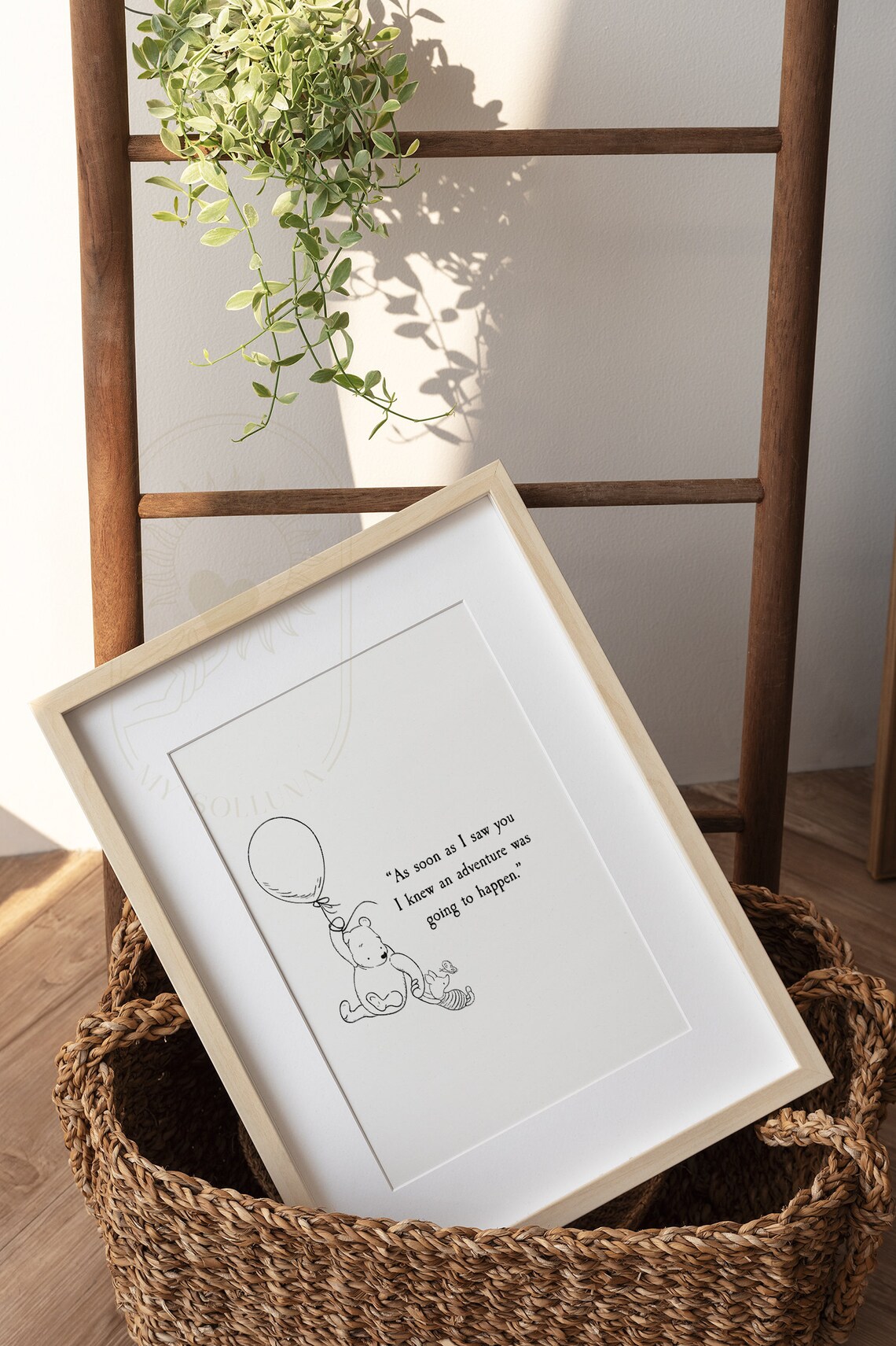 Winnie the Pooh Quote Art Print, Nursery Decor - Image 3