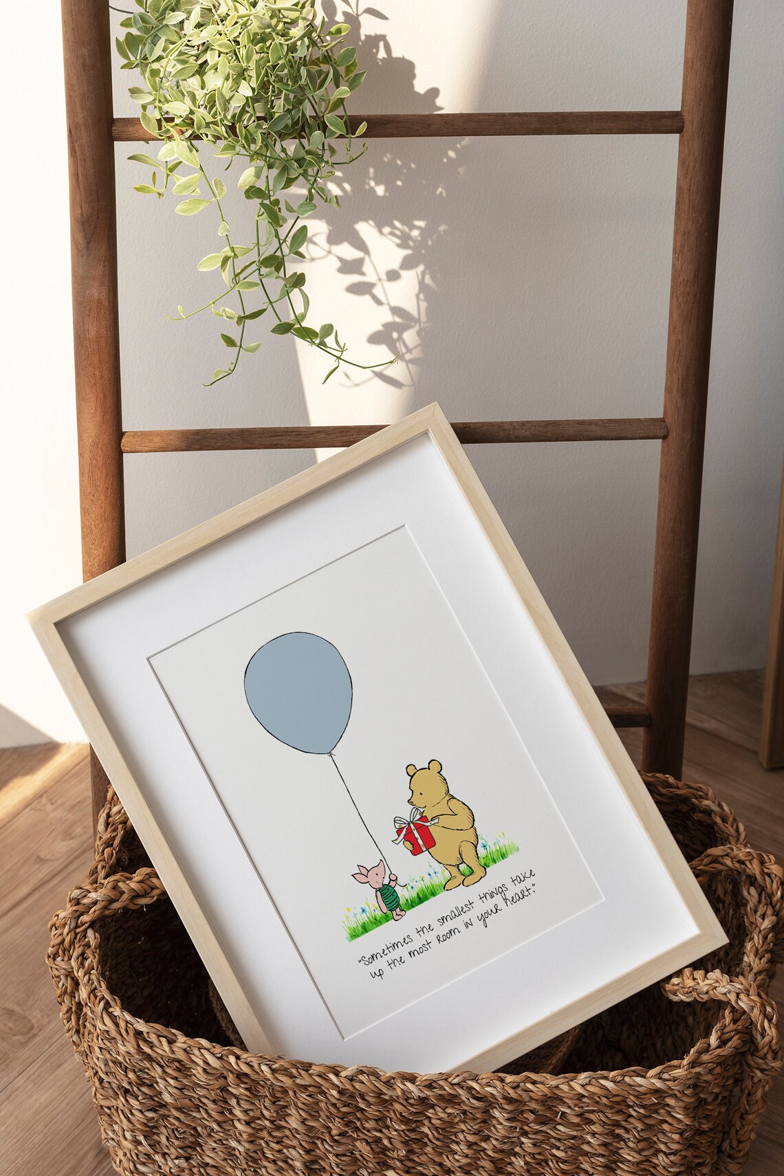 Winnie the Pooh Sometimes the Smallest Things Take Most Room in Heart Poster - Image 2
