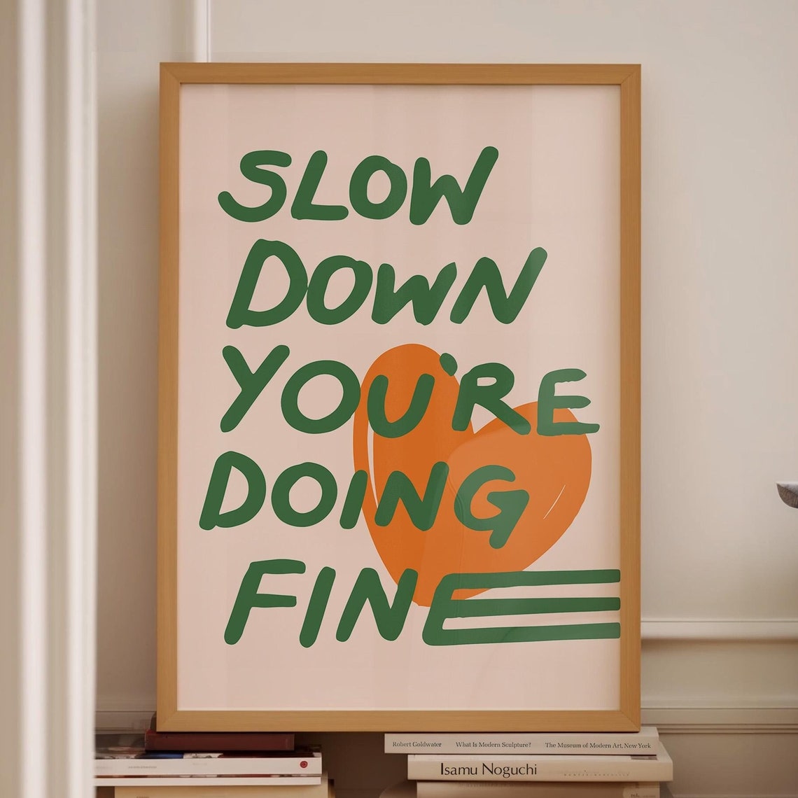 Billy Joel Vienna Slow Down You Are Doing Fine Retro Quote Poster