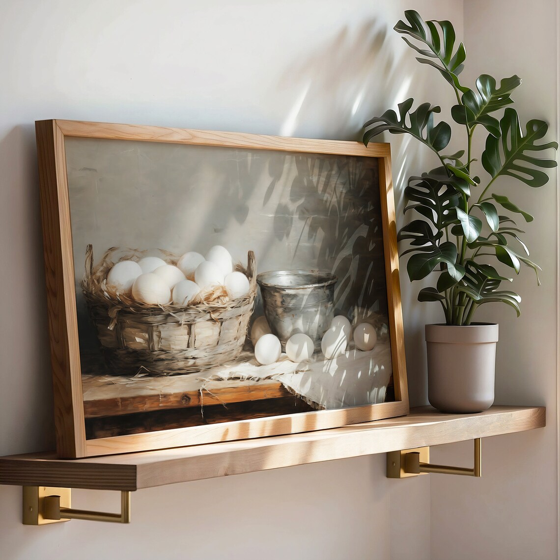 Farmhouse Eggs Vintage Decor, Country Kitchen Art Print - Image 4
