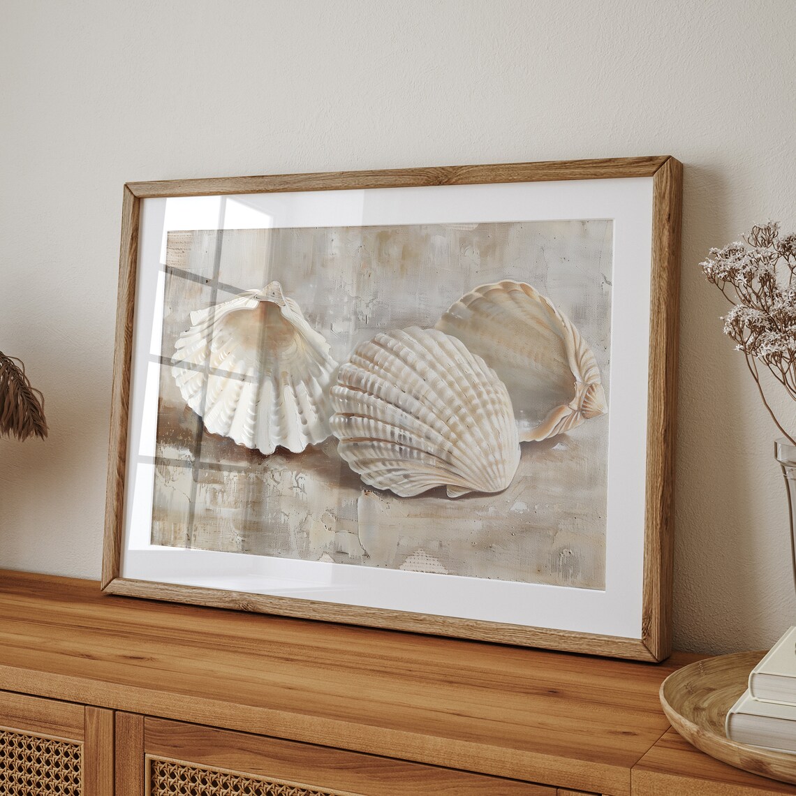 Seashell Beach Vintage Art Print, Farmhouse Bathroom Decor - Image 5