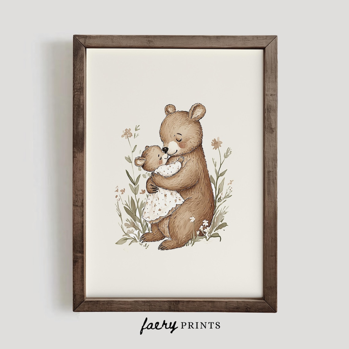 Bear Nursery Print, Vintage Style Nursery Decor - Image 2