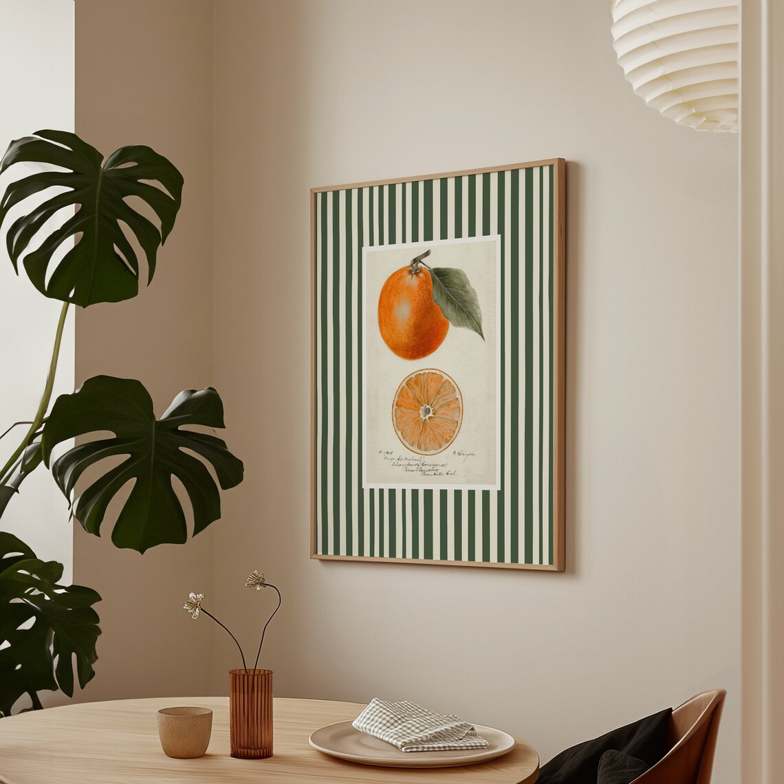 Orange Fruit Print, Modern Farmhouse Kitchen Art - Image 4