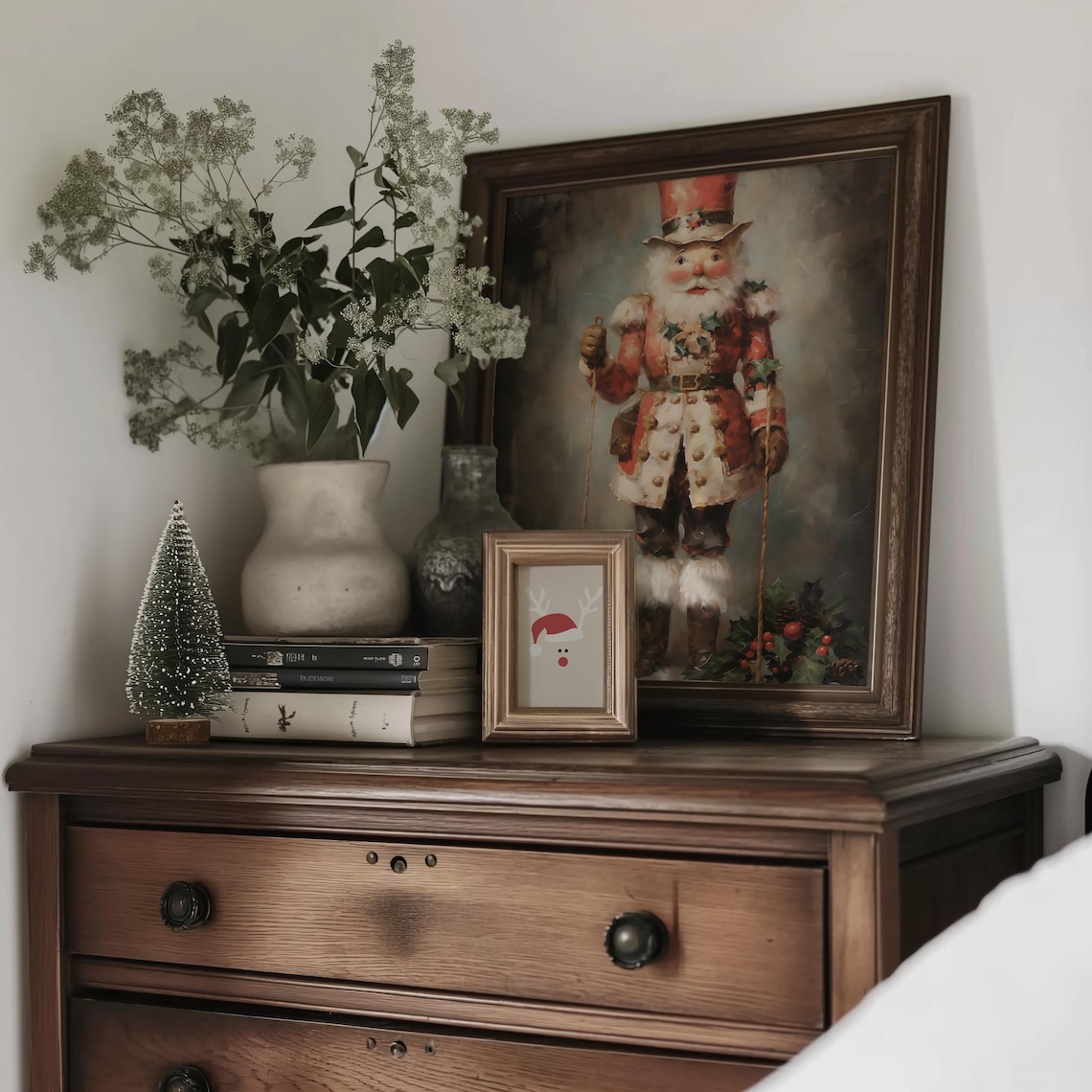 Vintage Nutcracker Christmas Art Print, Holiday Decor - Image 2
