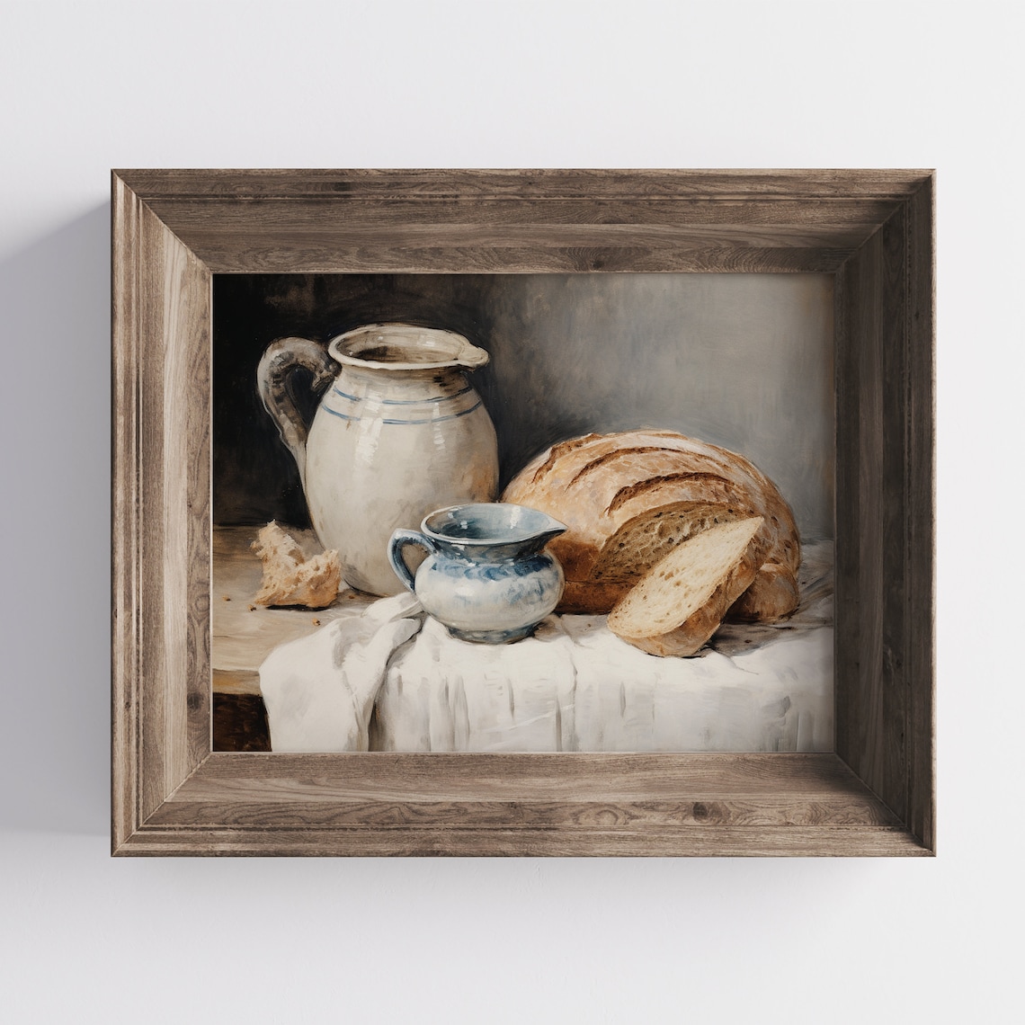 Sourdough Bread Still Life, Rustic Kitchen Art Print - Image 2