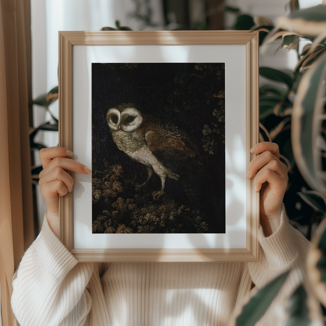 Owl Print, Vintage Dark Academia Wall Decor - Image 4