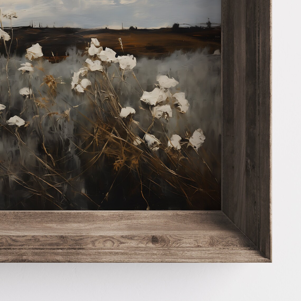 Moody Landscape Vintage Art Print, Wildflower Autumn - Image 2