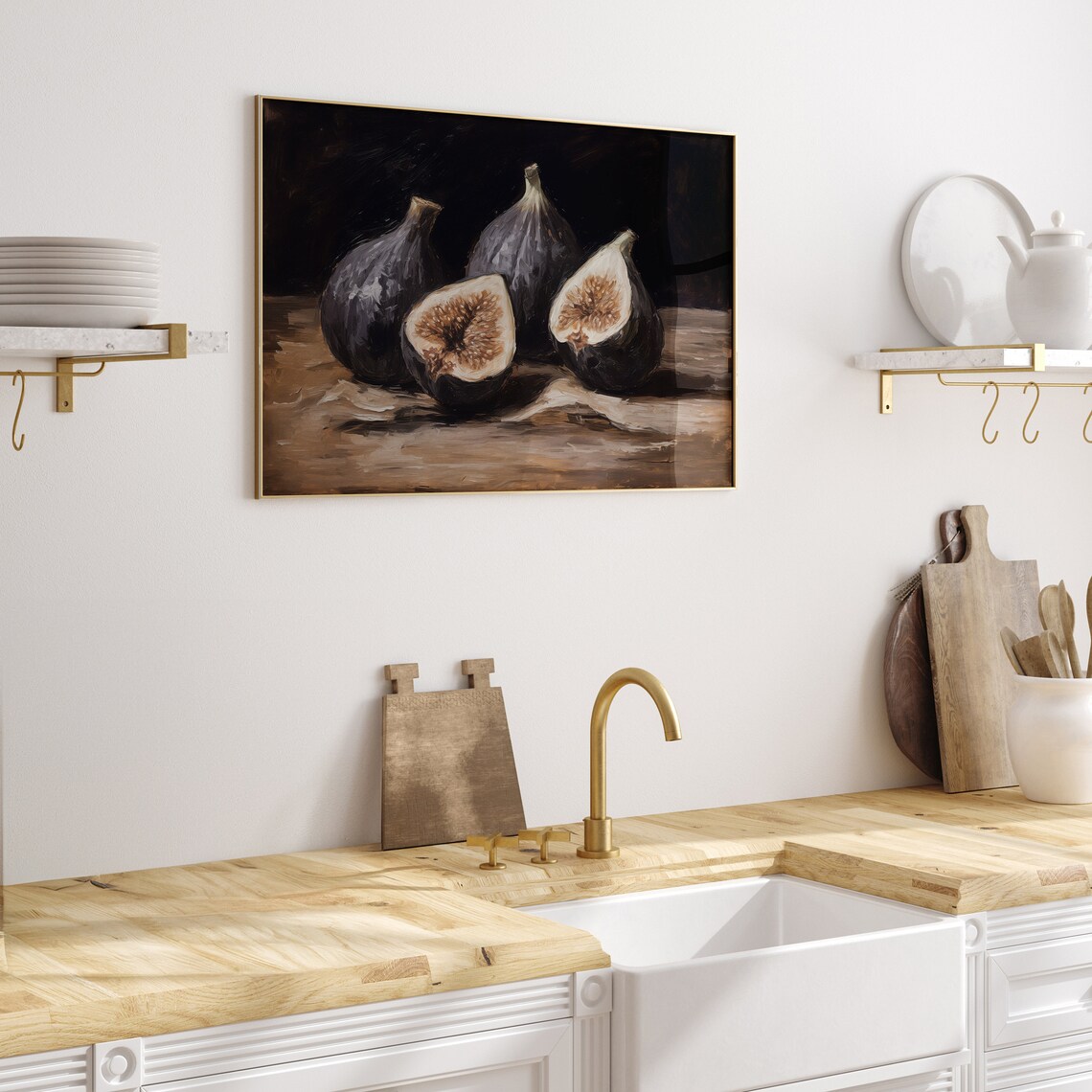 Fig Art Print, Vintage Rustic Farmhouse Kitchen Decor - Image 5