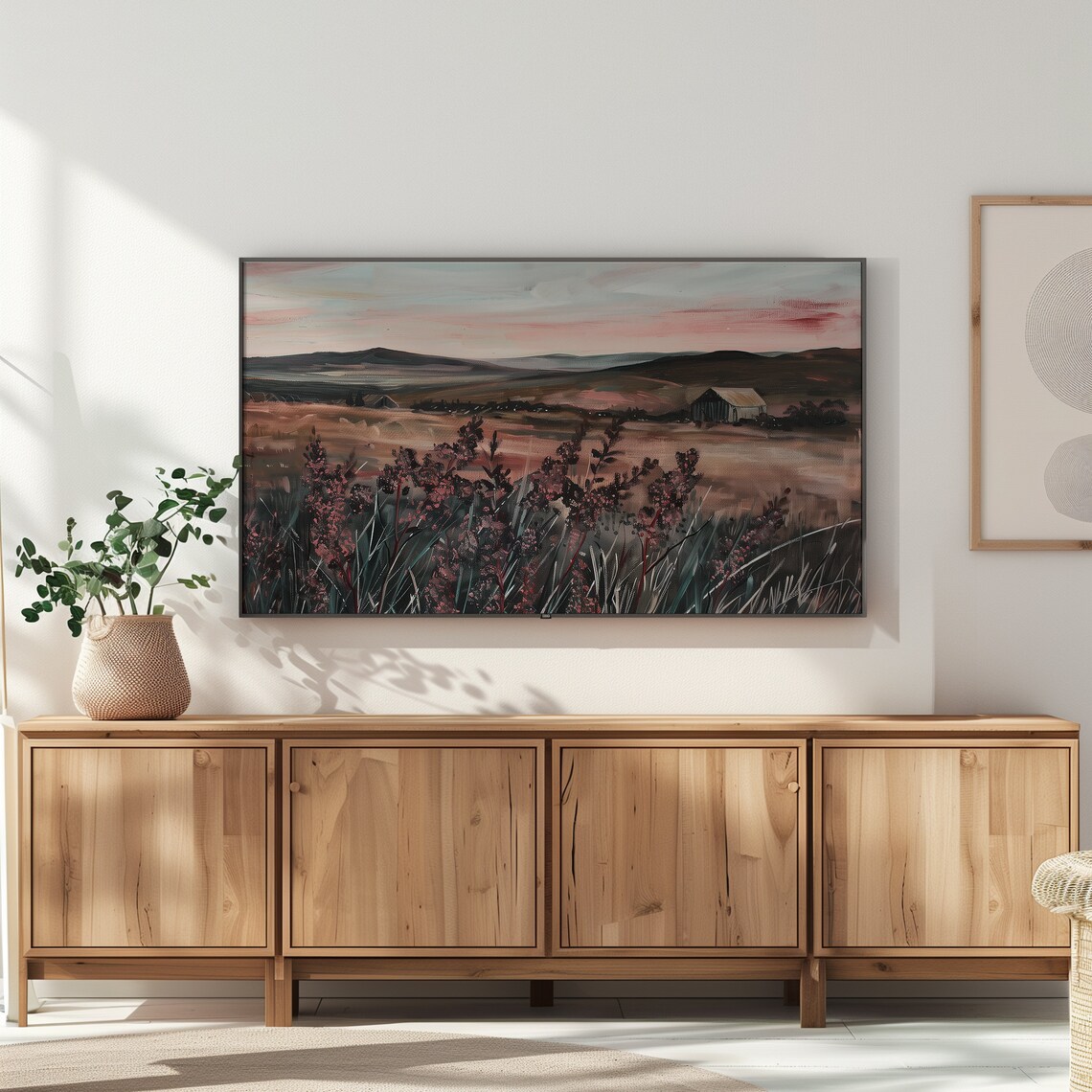 Moody Wildflower Art Print, Farmhouse Countryside - Image 2