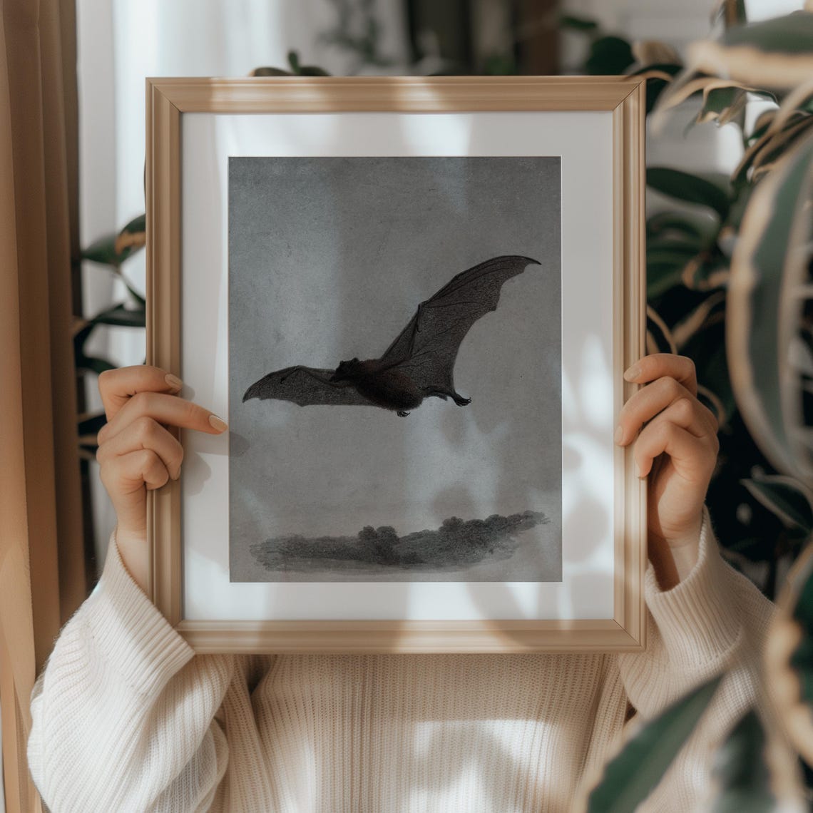 Bat Wall Art, Vintage Halloween Poster - Image 3