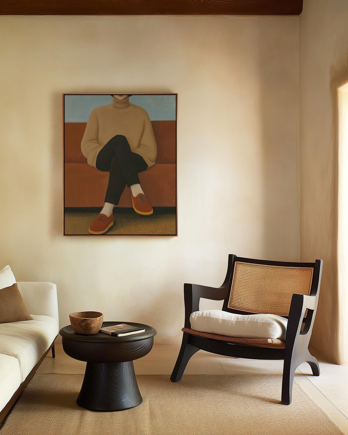 Contemporary Female Portrait Art Print, Abstract People - Image 5