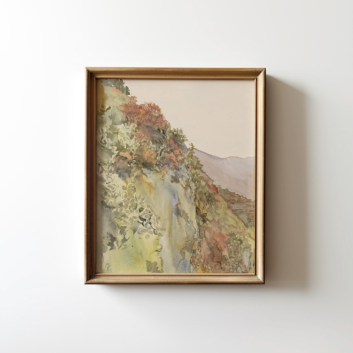 Fall Landscape Watercolor Art Print, Seasonal Decor - Image 3