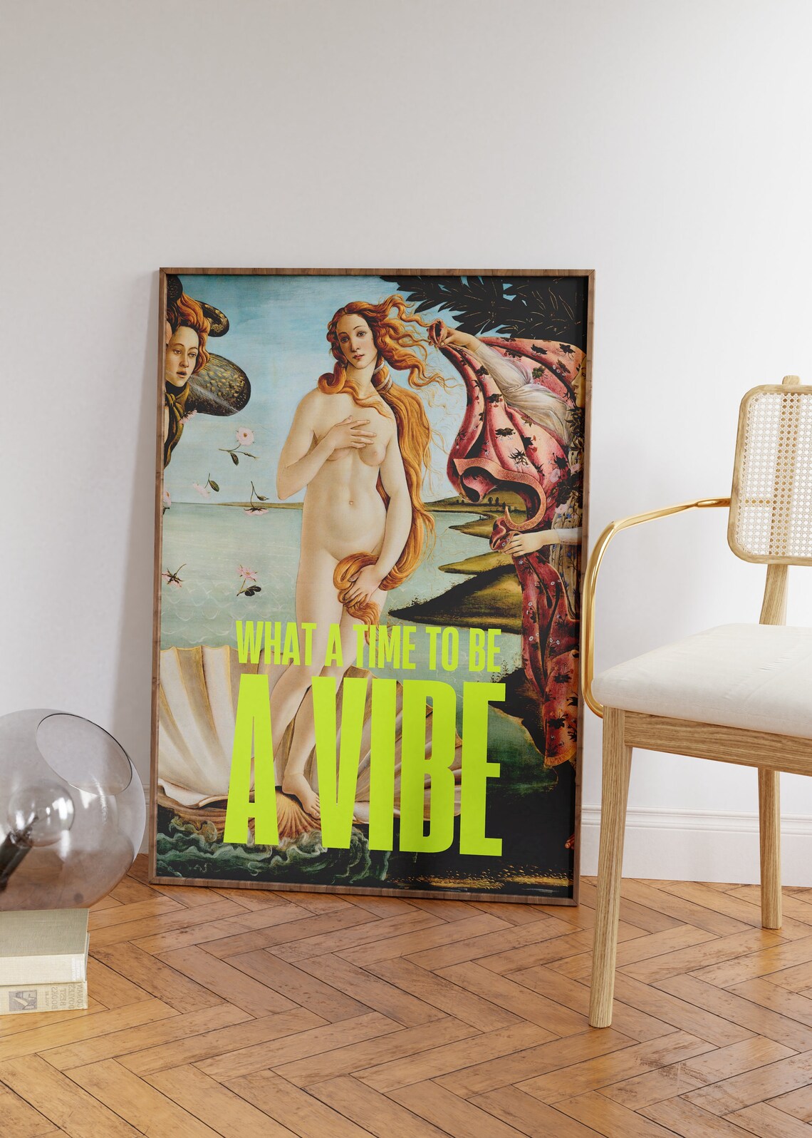 Birth Of Venus, Eclectic Renaissance Maximalist Art Print