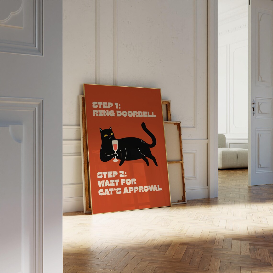 All Guests Must Be Approved By Cat, Funny Cat Lover - Image 3