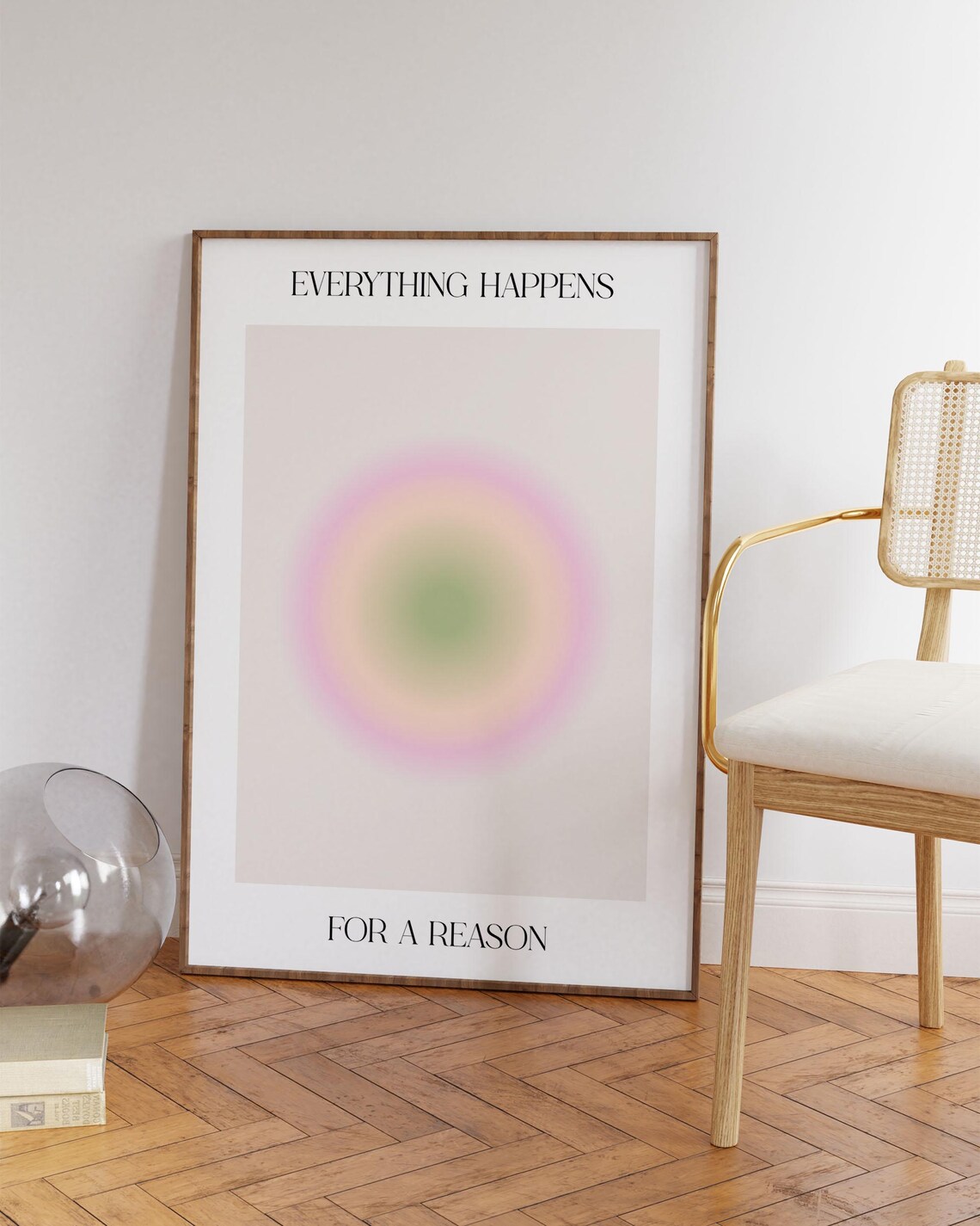 Everything Happens For A Reason Aura Poster Print