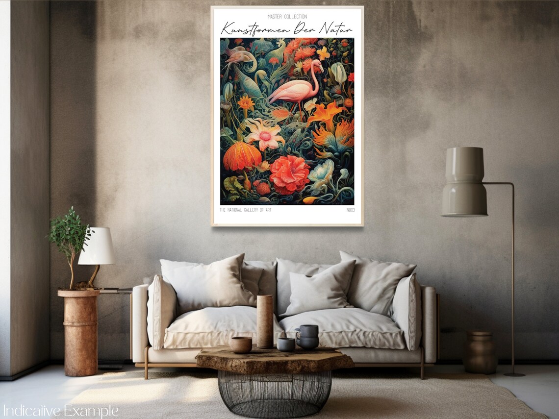Kunstformen Der Natur Flamingo Exotic Vibrant Flowers Poster - Image 3