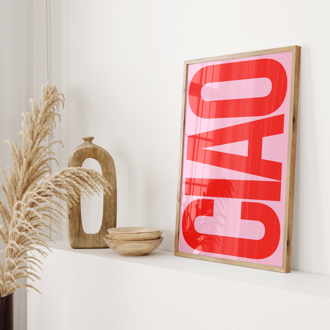 Ciao Typography Poster, Italian Retro Wall Art - Image 3