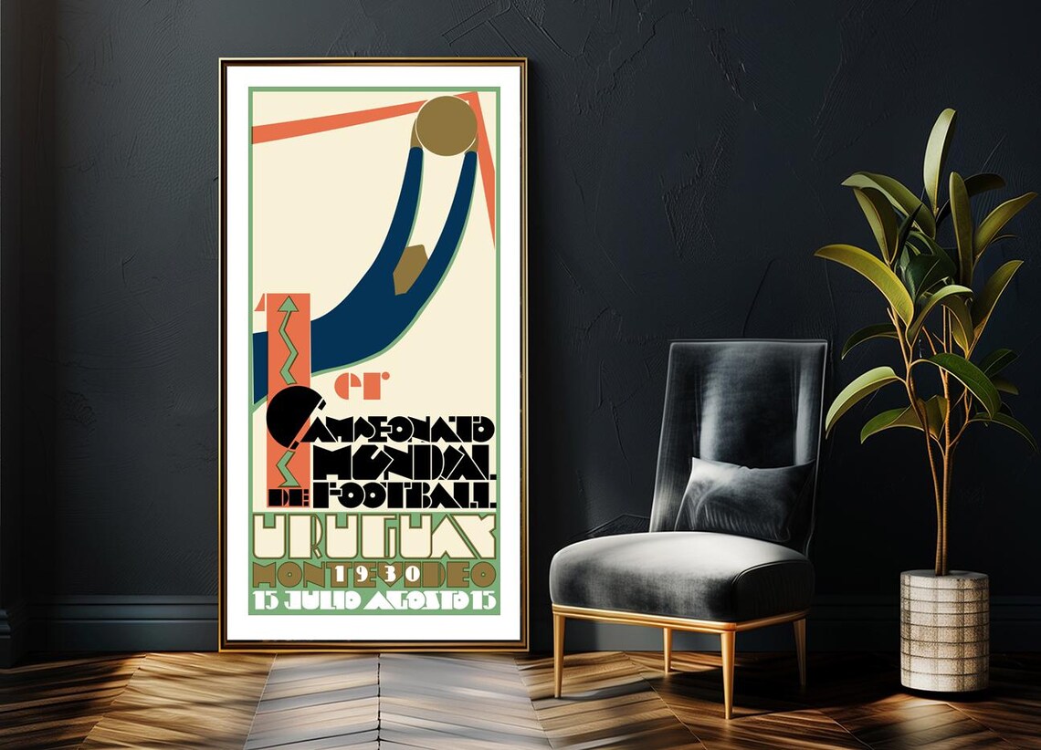 Uruguay Montevideo 1930 Football Poster Print - Image 2