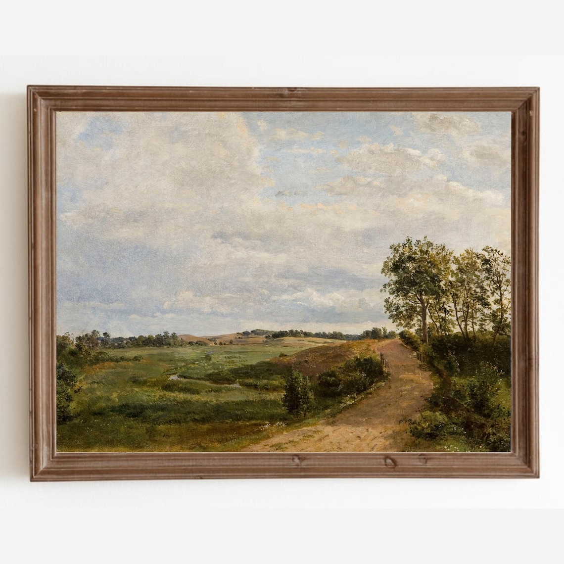 Country Landscape Vintage Farmhouse Poster Print