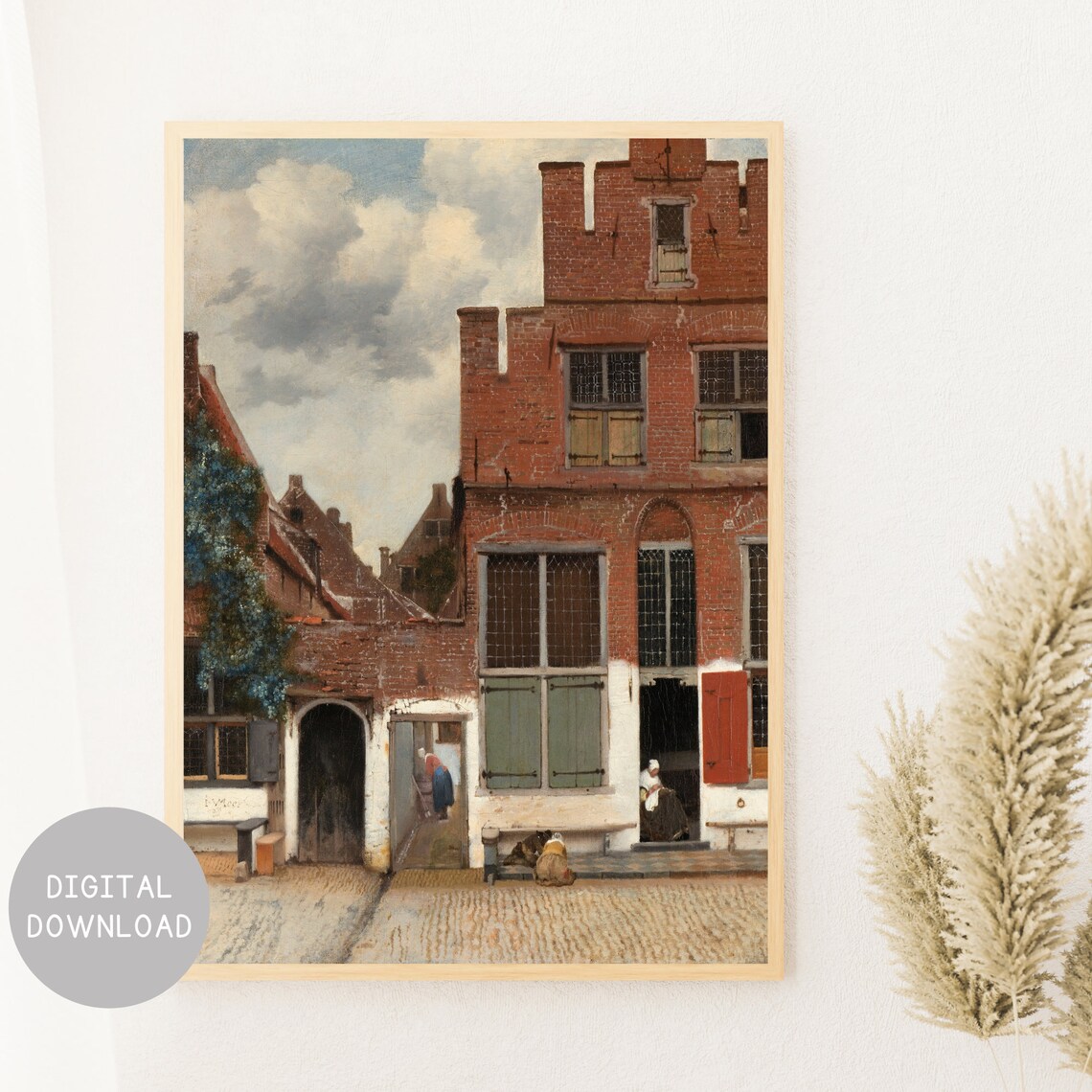 The Little Street, Vermeer Vintage Wall Art Print - Image 2