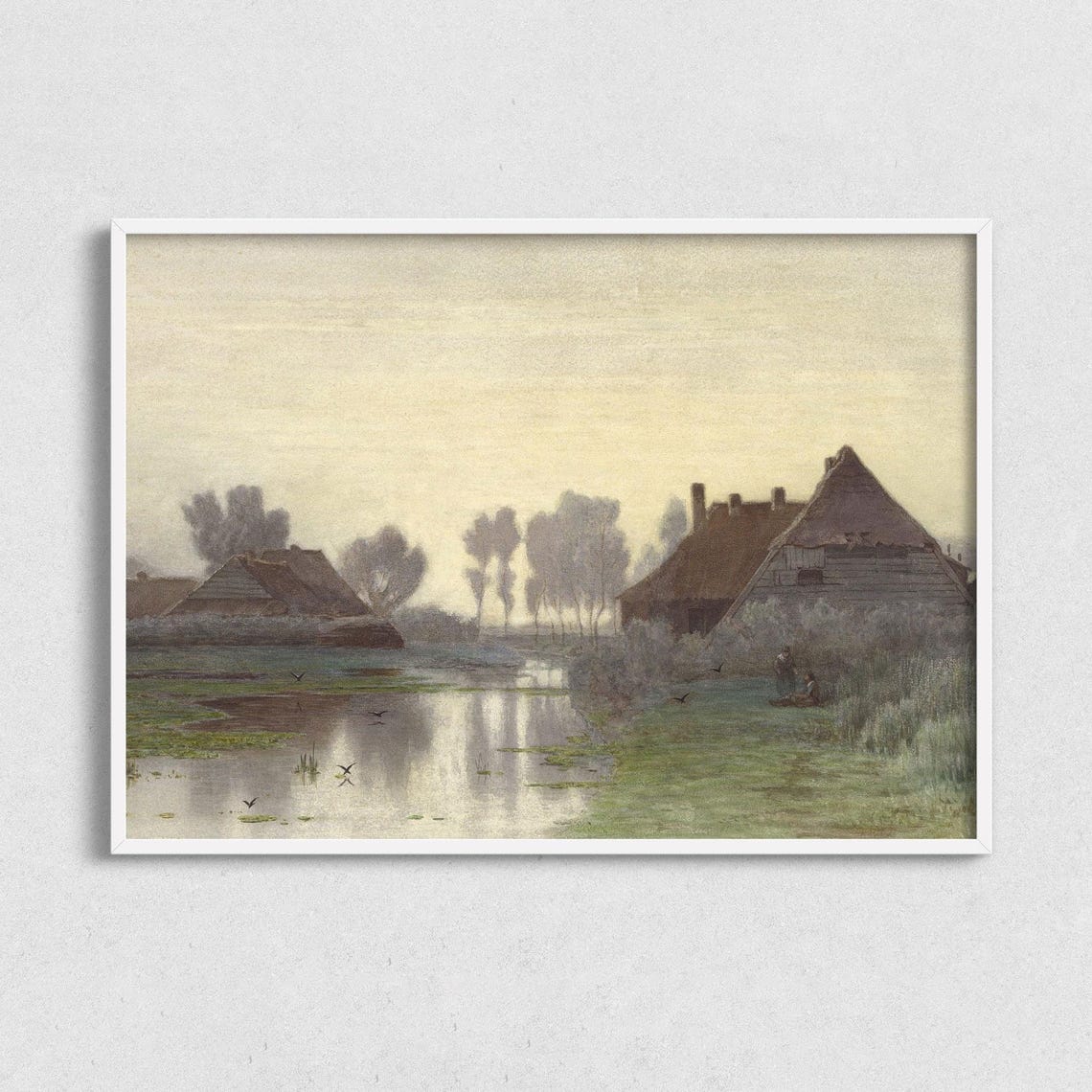 Foggy Landscape Art Print