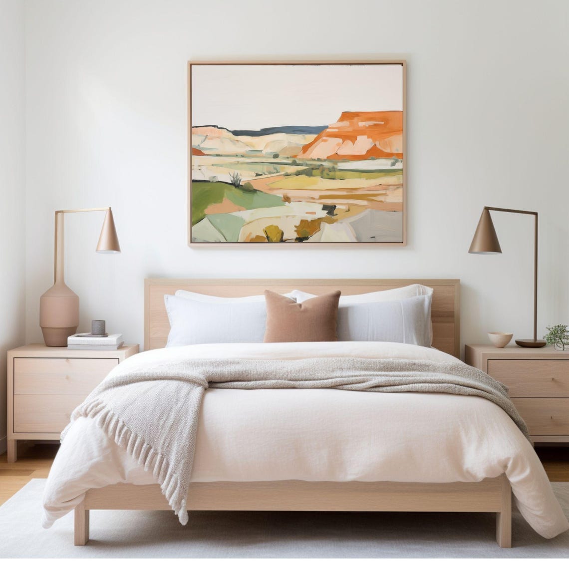 Desert Landscape Painting, Southwestern Mountain Art Print - Image 3