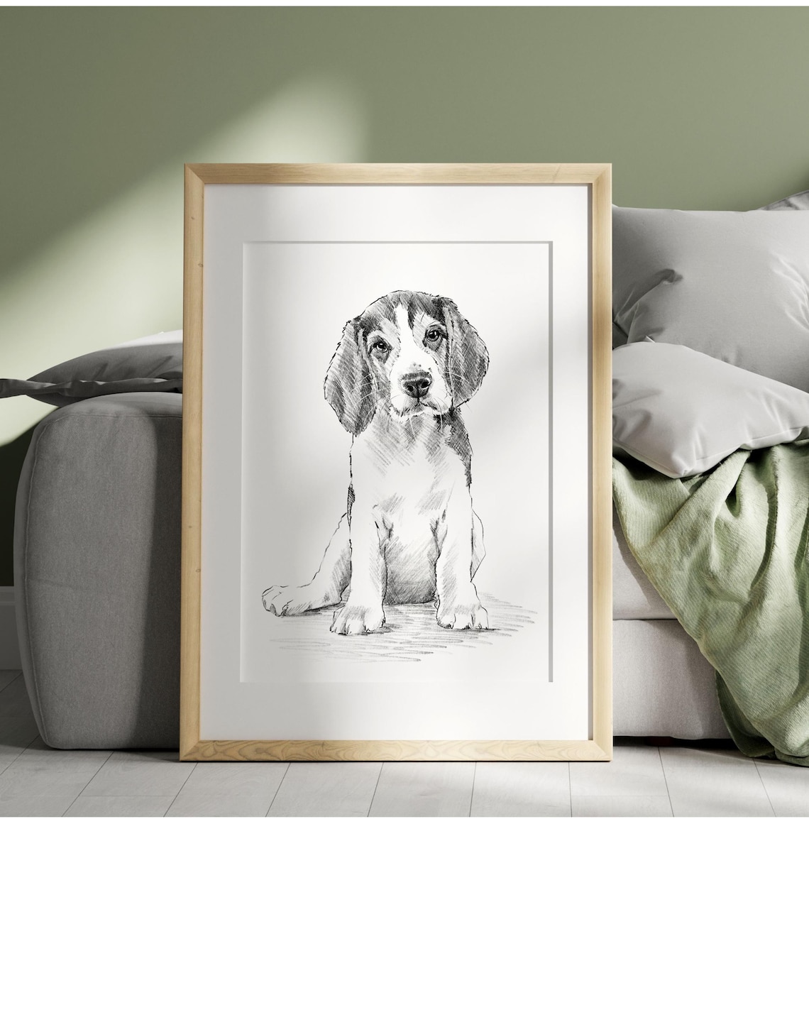 Custom Pet Portrait From Photo, Minimalist Memorial Gift - Image 3