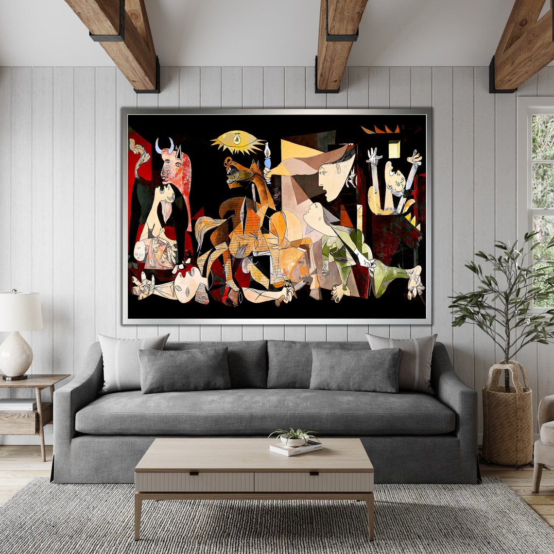 Picasso Guernica Cubist Masterpiece Colorful Vivid Modern Art Poster - Image 3