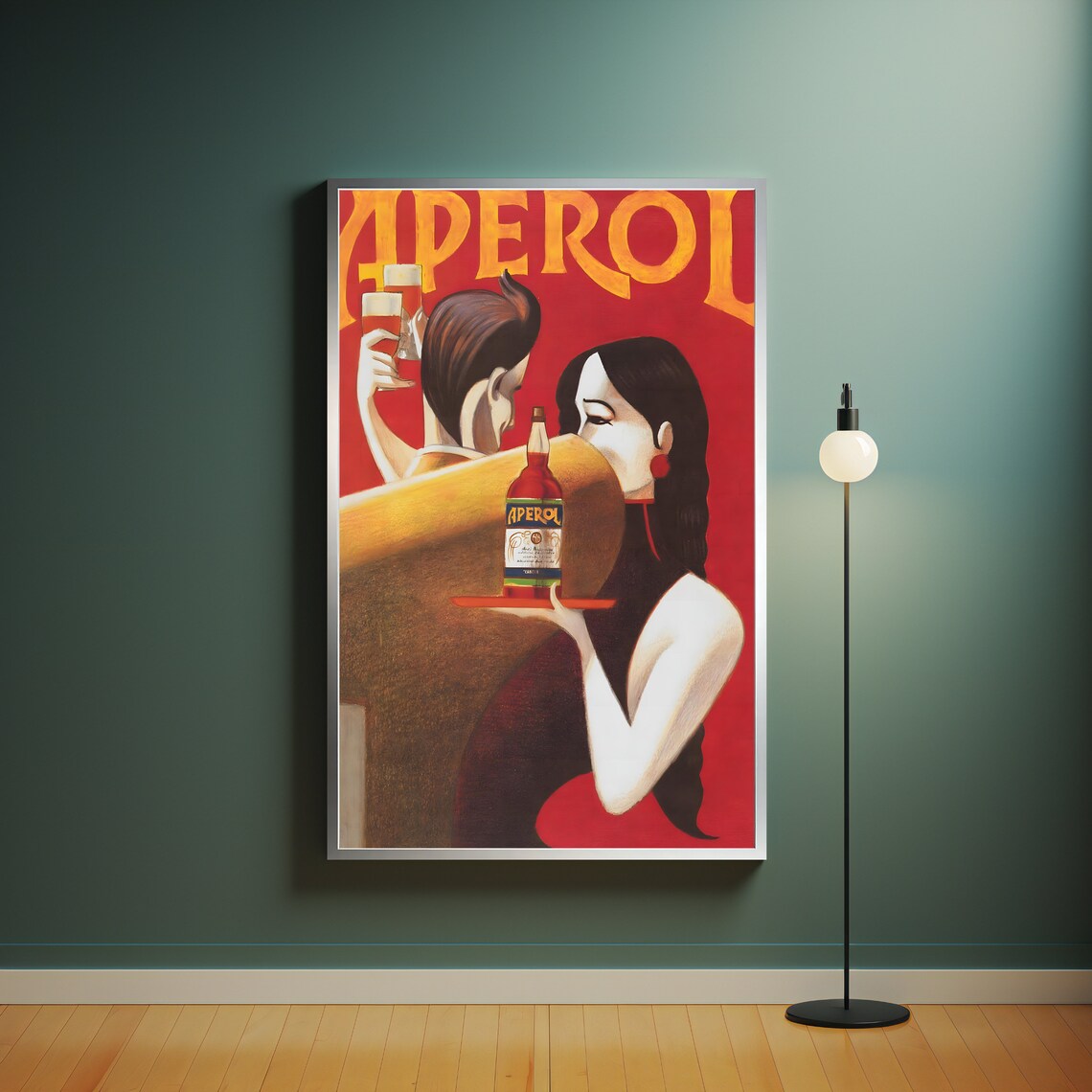 Aperol Classic Vintage Italian Dancing Couple Bar Advertisement Poster - Image 4