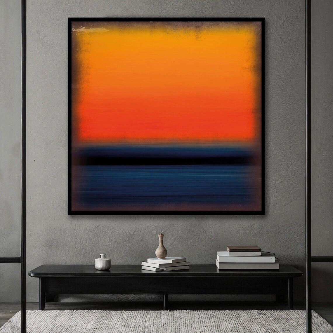 Mark Rothko Inspired Art Abstract Rothko Painting Mark Rothko Large Wall Decor Famous Rothko Artwork Unique Gift - Image 2