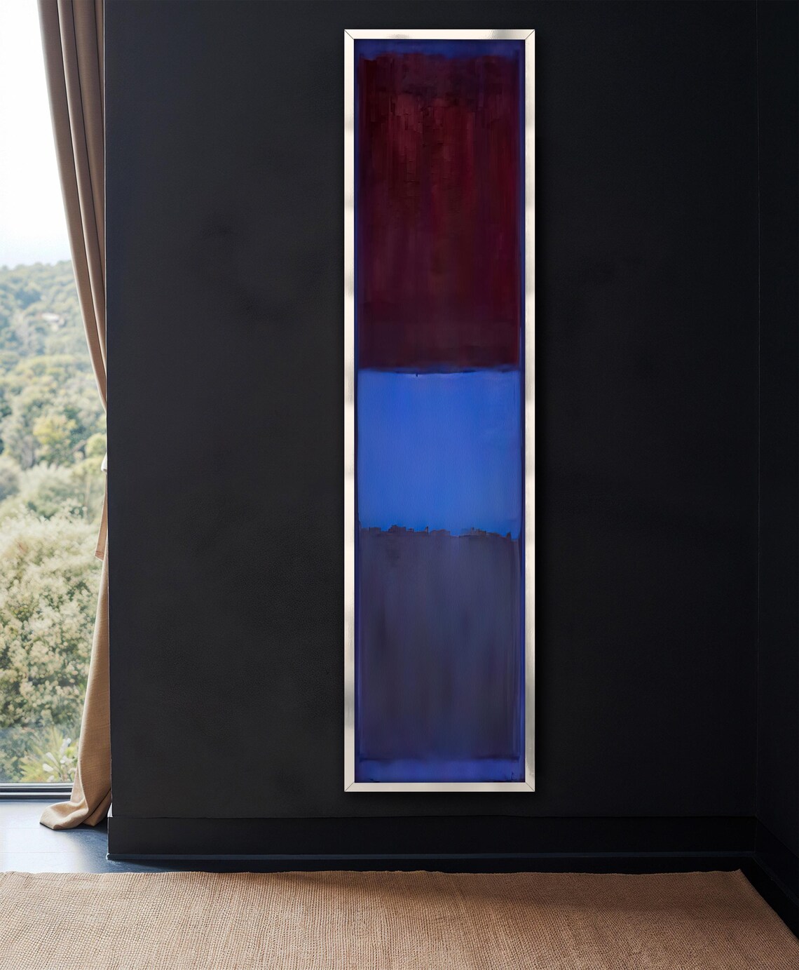Mark Rothko Abstract Painting Red Blue Minimalist Wall Art Large Framed Artwork Rothko Art Print Modern Home Decor Gift Idea - Image 4