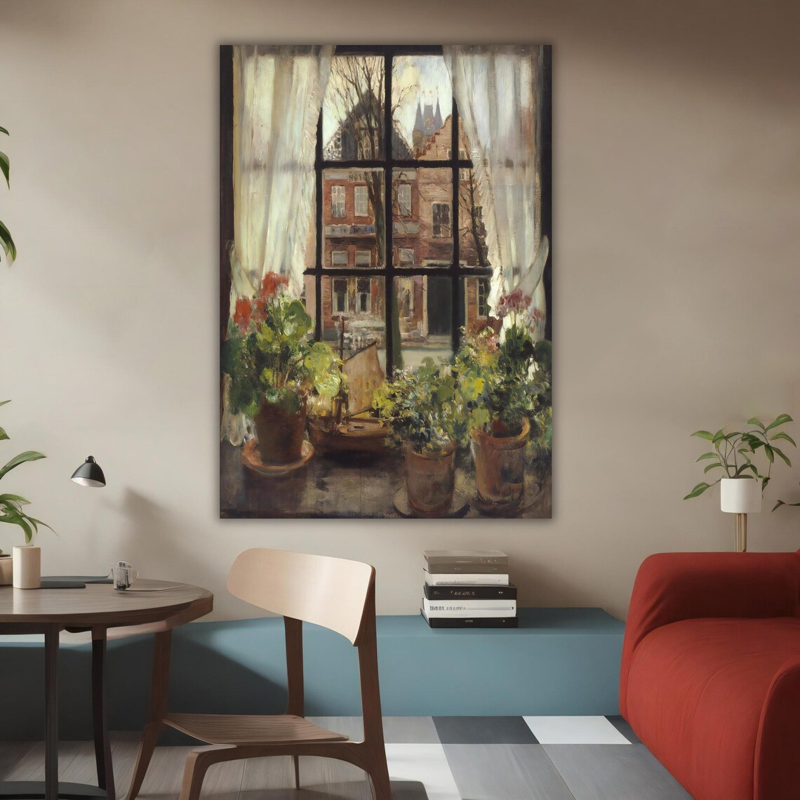 Fake Window Street View 3d Print Realistic Landscape Art Ready To Hang Wall Decor Framed Gift - Image 3