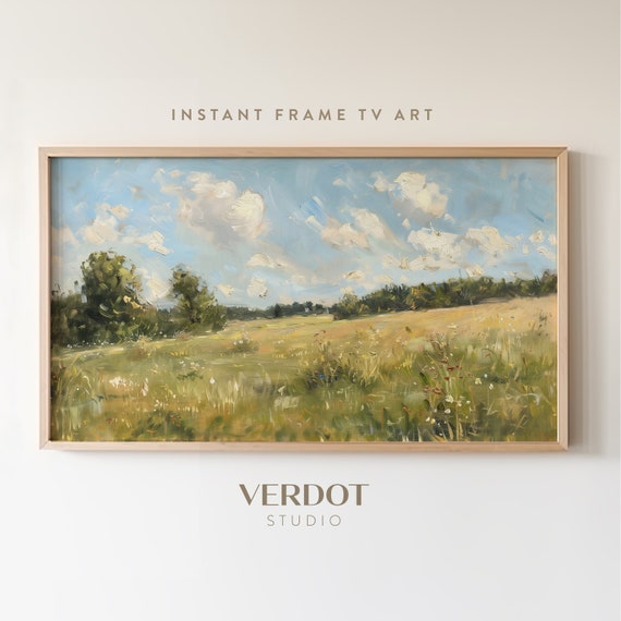 Country Summer Landscape Vintage Spring Scenery