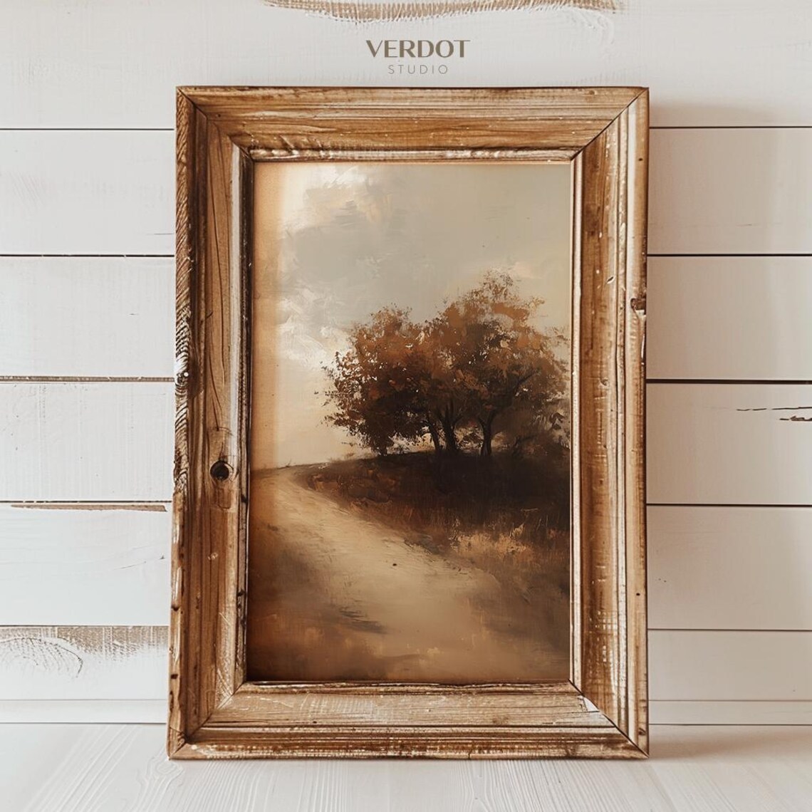 Vintage Fall Landscape, Autumn Trees Art Print - Image 4