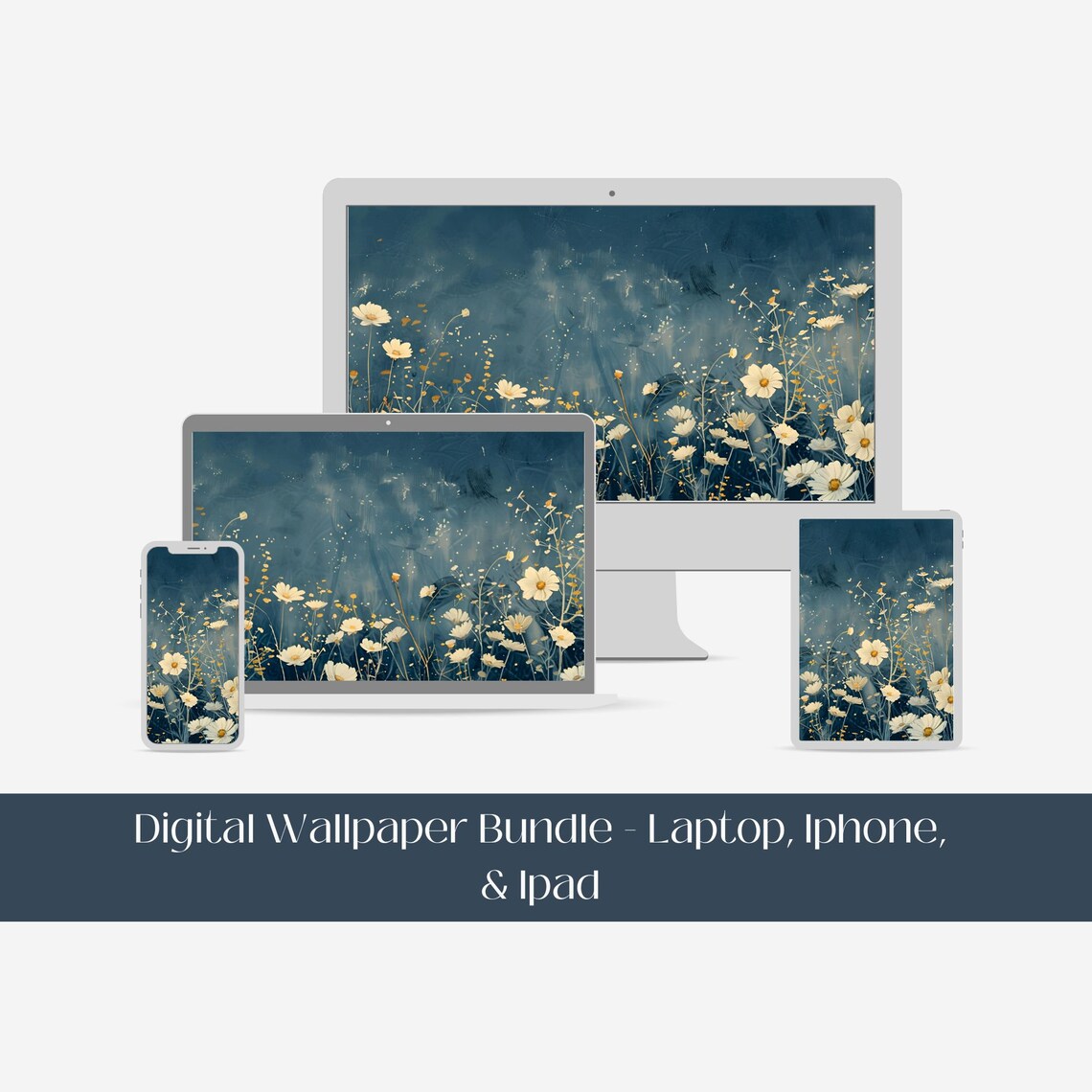 Spring Wildflowers Watercolor Art Print, Floral