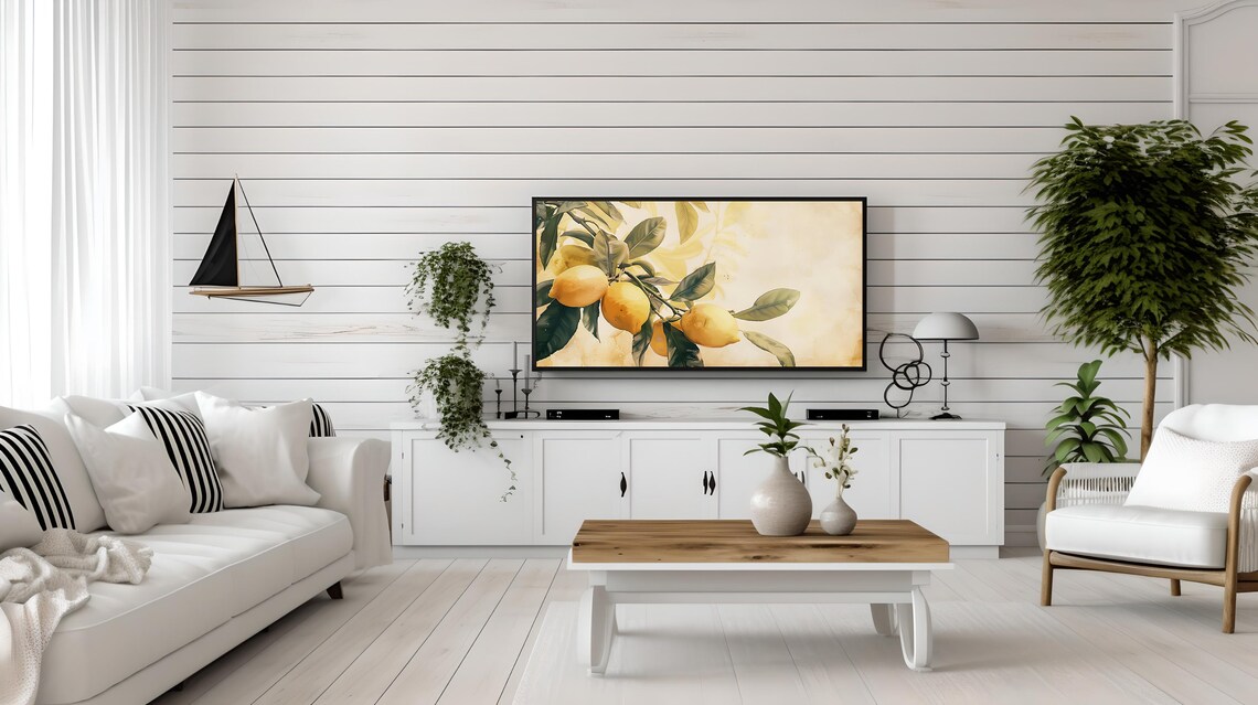 Lemons Watercolor Art Print, Spring Kitchen Decor - Image 3