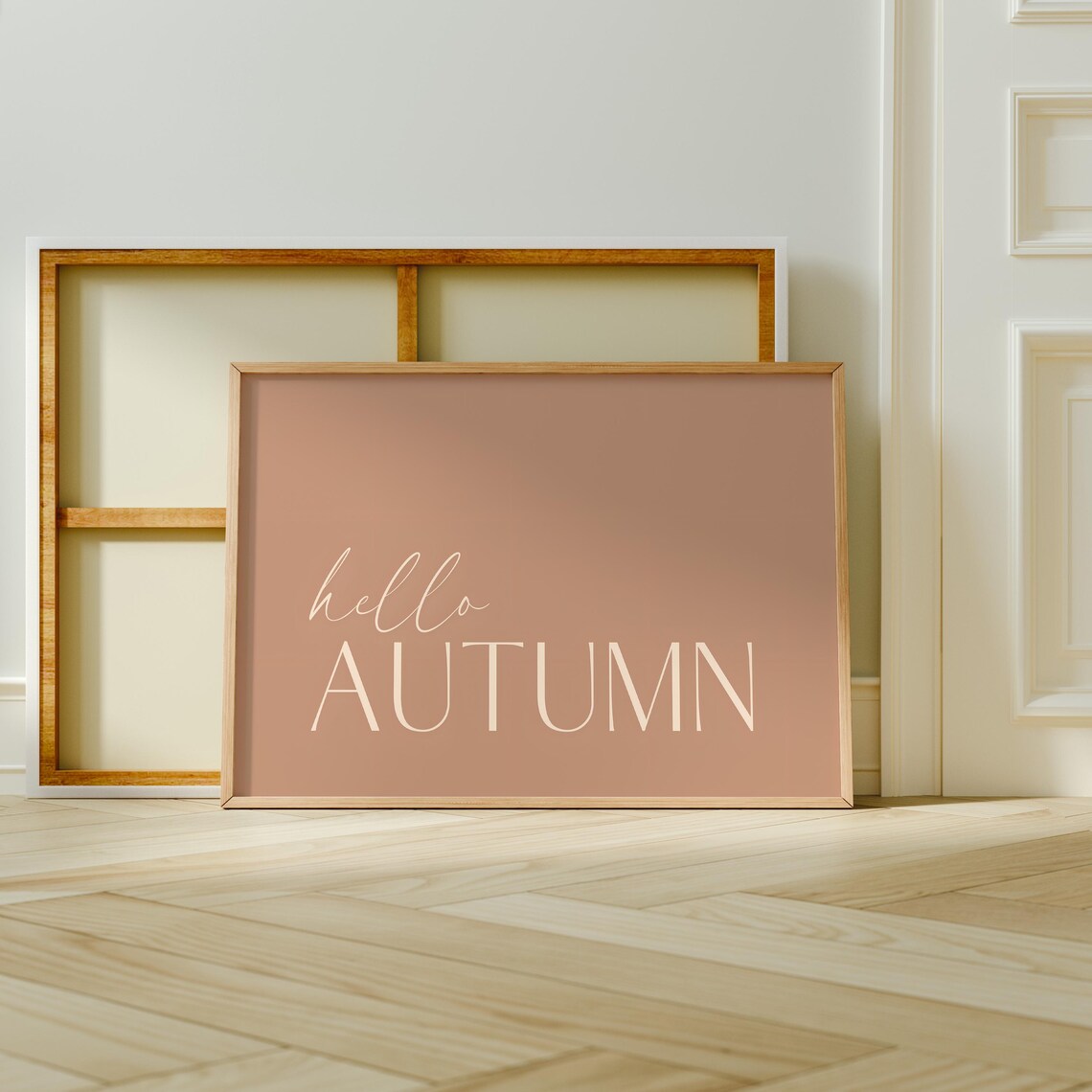 Hello Autumn Minimalist Fall Sign, Art Print - Image 2