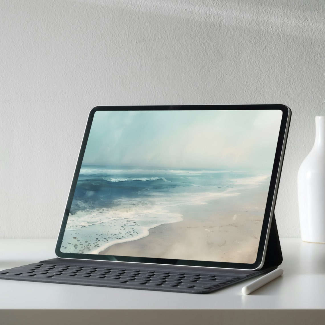 Ocean Beach Digital Wallpaper Bundle Laptop Iphone Ipad Wall Art - Image 2
