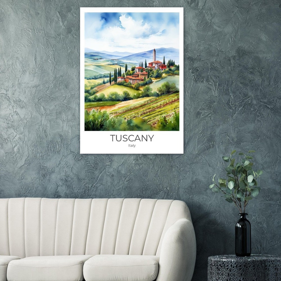 Tuscany Travel Poster Italy Gift Italy Travel Poster Tuscany Gift Tuscany Travel Souvenir Tuscany Print - Image 2