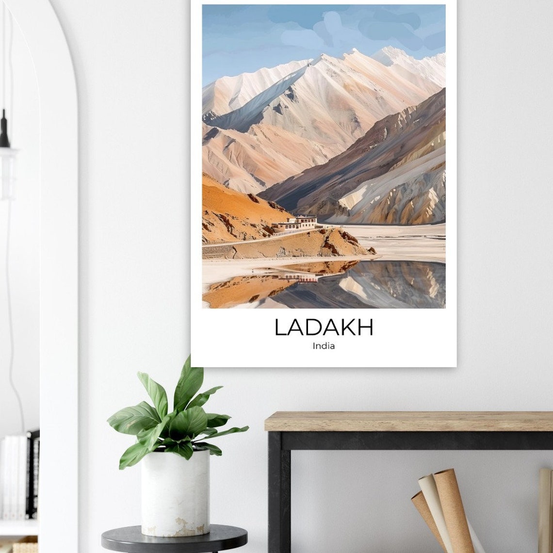 Ladakh Travel Poster Ladakh Travel Print Ladakh Poster Wall Art Ladakh Ladakh Print - Image 3