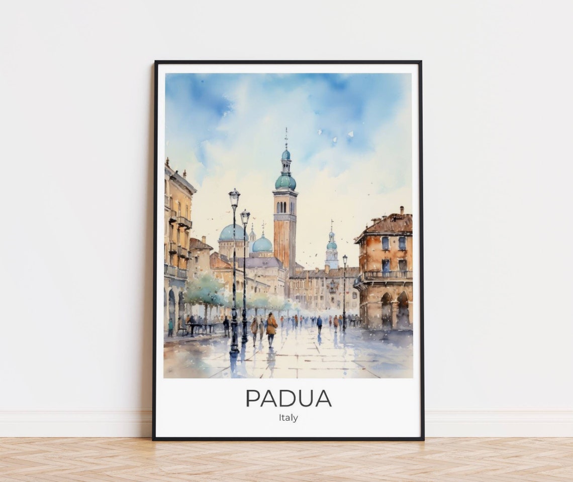 Padua Travel Poster Watercolor Padua Souvenir Padua Gift Italy Travel Poster Padua Travel Print Padua Wall Decoration Italy Gift