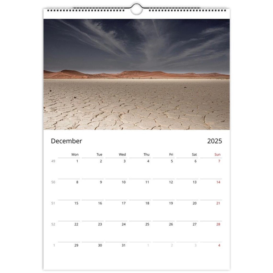 Namibia Giraffe Herd Safari Wall Calendar African Photography Print - Image 4