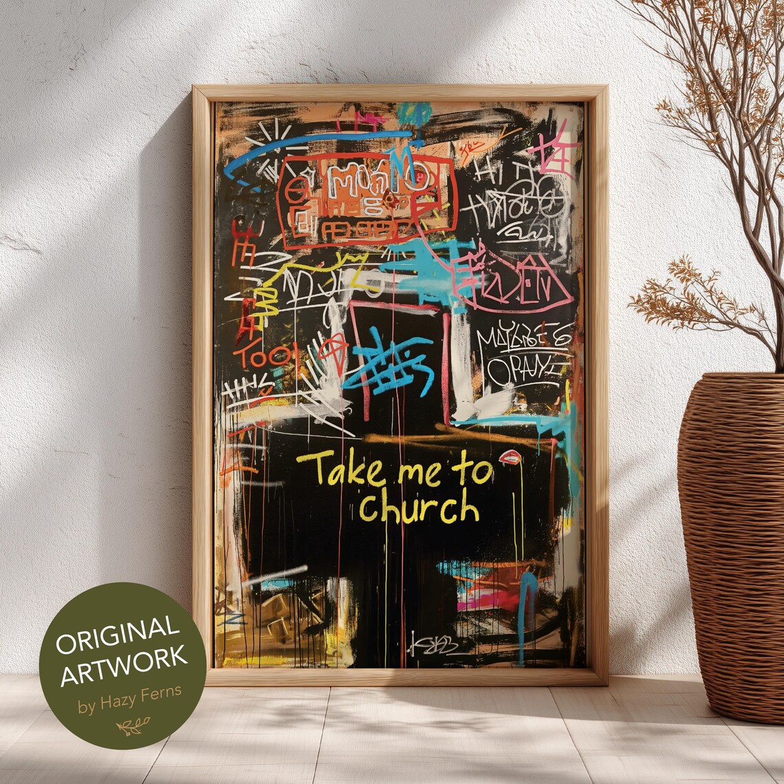 Take Me To Church Urban Graffiti Wall Art Print
