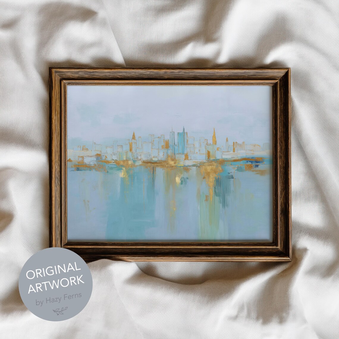 New York Skyline Abstract Cityscape Art Print