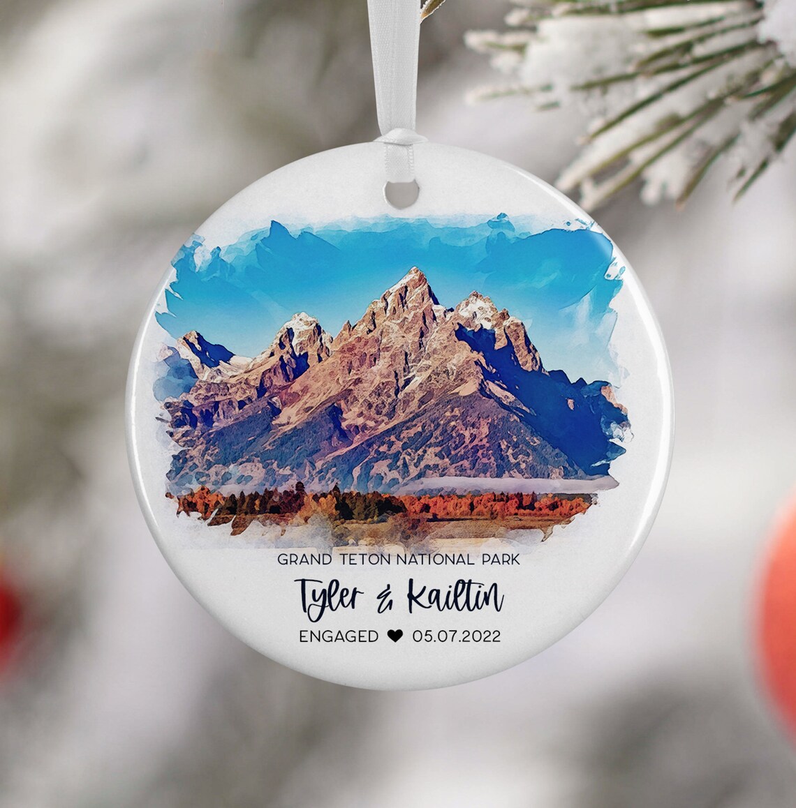 Grand Teton National Park Travel Poster, Personalized