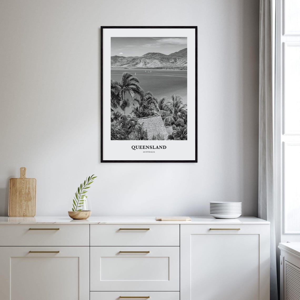 Queensland Australia Tropical Coast Palm Trees Travel Wall Poster - Image 2