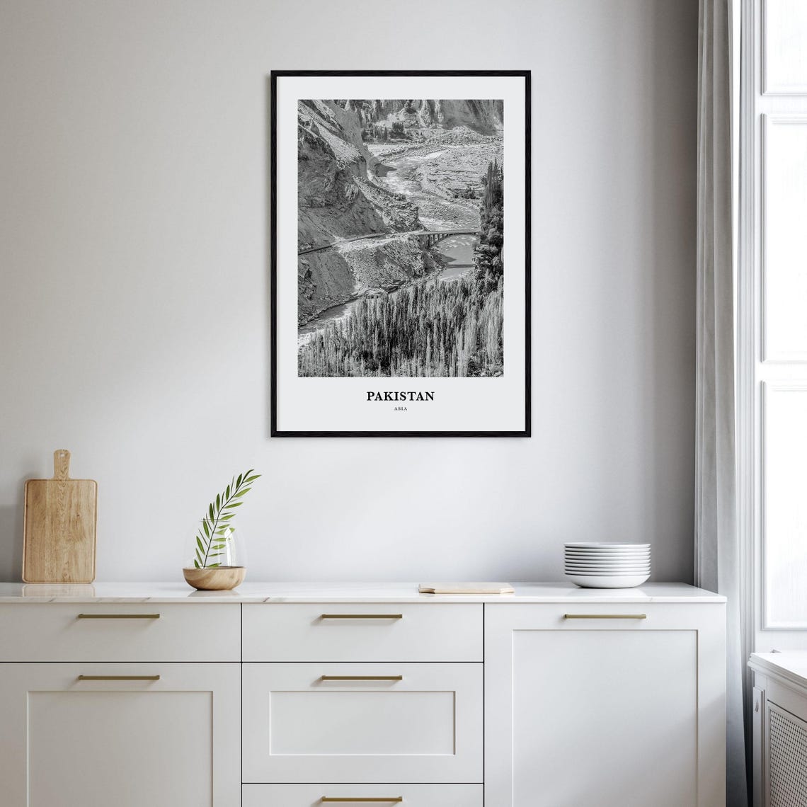 Pakistan Wall Art No 1 Pakistan Wall Decor Pakistan Poster Pakistan Home Decor Pakistan Travel Gift Pakistan Travel Print - Image 2