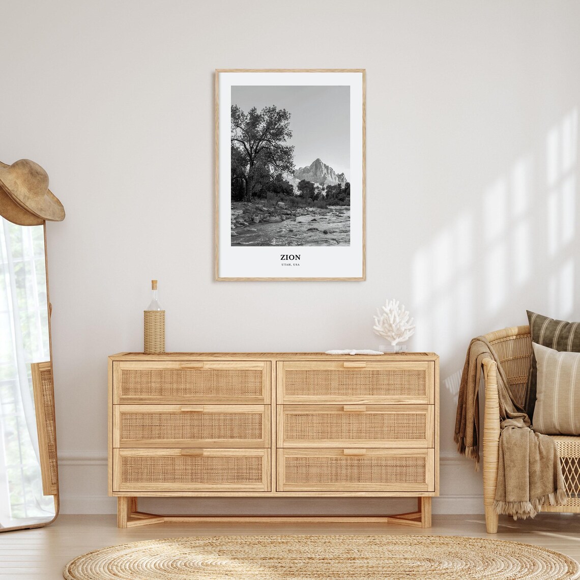 Zion National Park Wall Art Zion Wall Decor Zion Poster Zion Home Decor Zion Travel Gift Zion Travel Print - Image 3